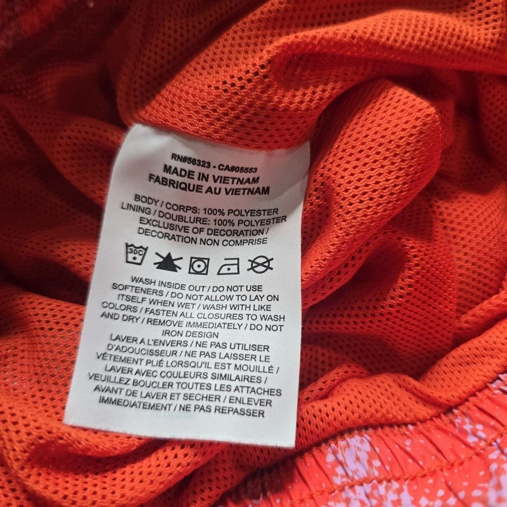 Nike Sportswear Woven Training Jogger Pants Women Small Orange Pink Animal Print